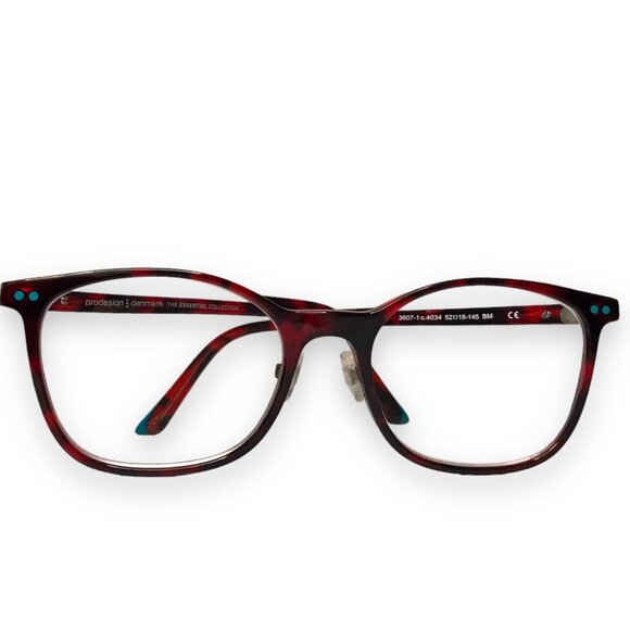 Prodesign Denmark Essential Eyeglasses FRAMES ONLY 3607-1 c. 4034 Red - Picture 3 of 8